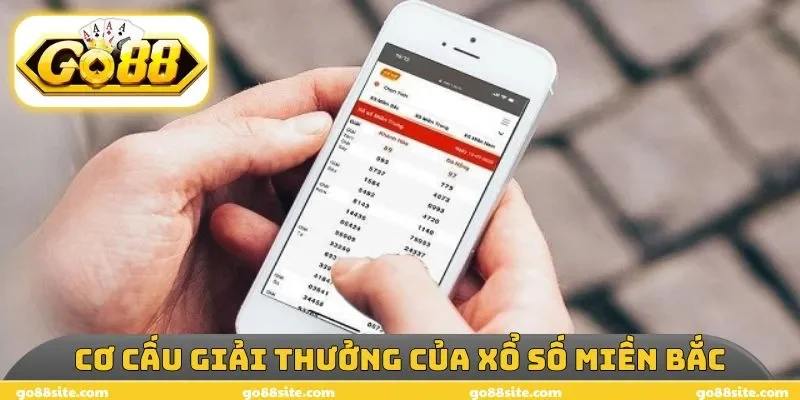 Cơ cấu giải thưởng cụ thể của xổ số miền Bắc
