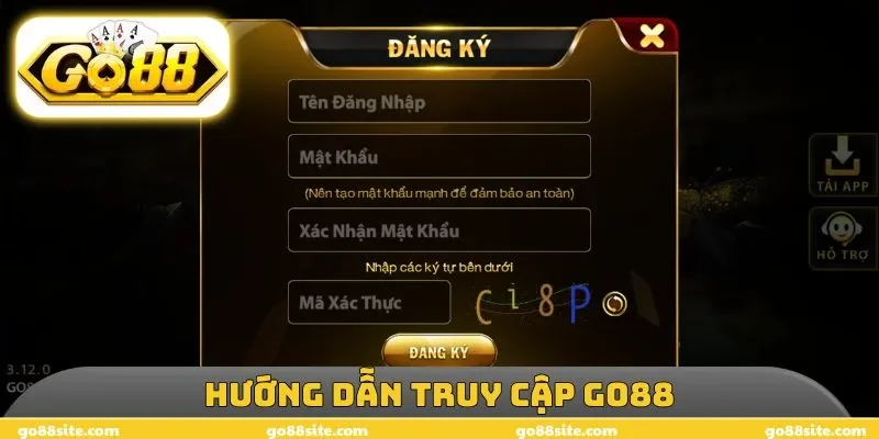 Hướng dẫn truy cập GO88